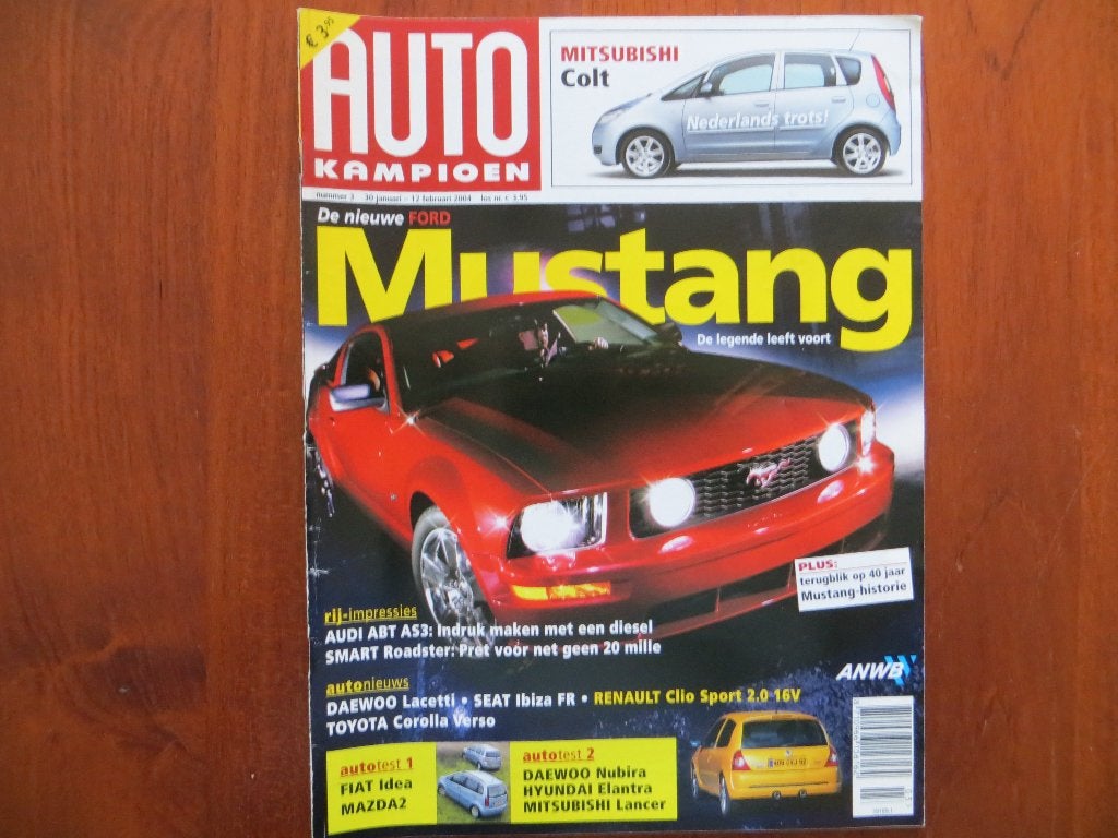 Autokampioen 3 2004 Colt, 40 jr Mustang, Abt AS3, Clio Sport, Ophalen of Verzenden, Nieuw, Citroën