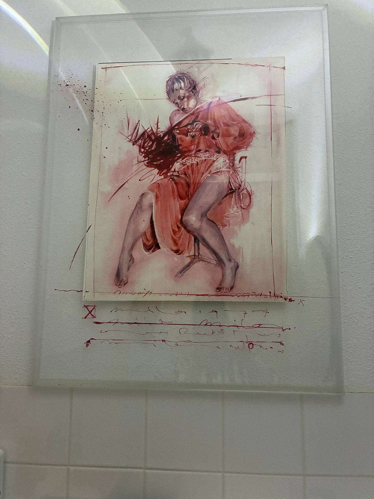 - Ingelijste kunstprint Ketchup, Milou Hermus, Ophalen, Print, Print/reproductie, Achter glas