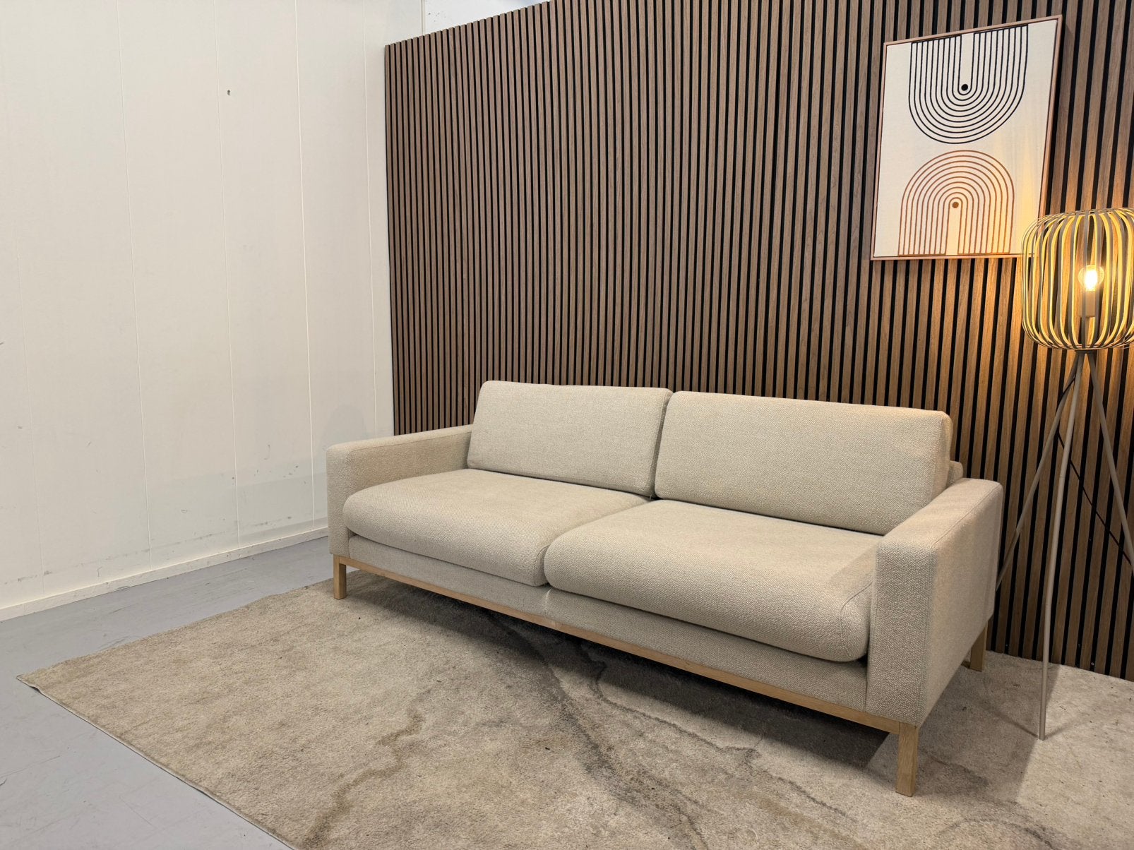 Bolia - Scandinvia 2,5 Zits Bank - Beige - Zeer Nette Staat, Tweepersoons, 75 tot 100 cm, Ophalen of Verzenden, Zo goed als nieuw