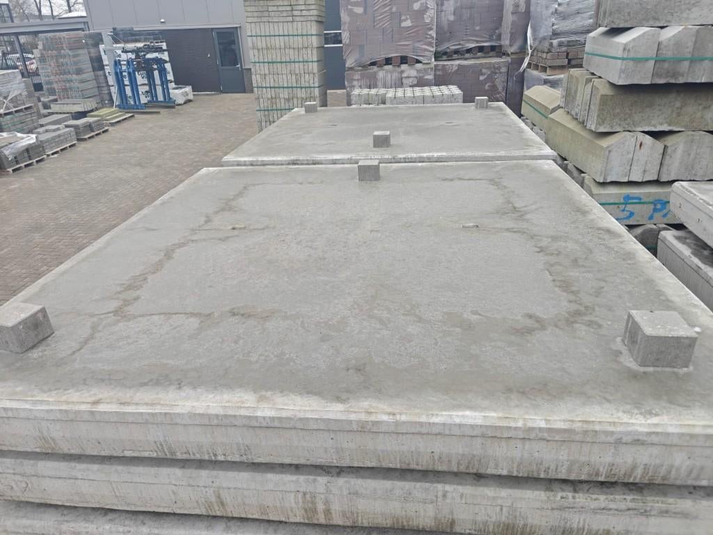 Betonplaten 200x200x16 cm Glad, Ophalen, Overige typen, Nieuw, 10 m² of meer