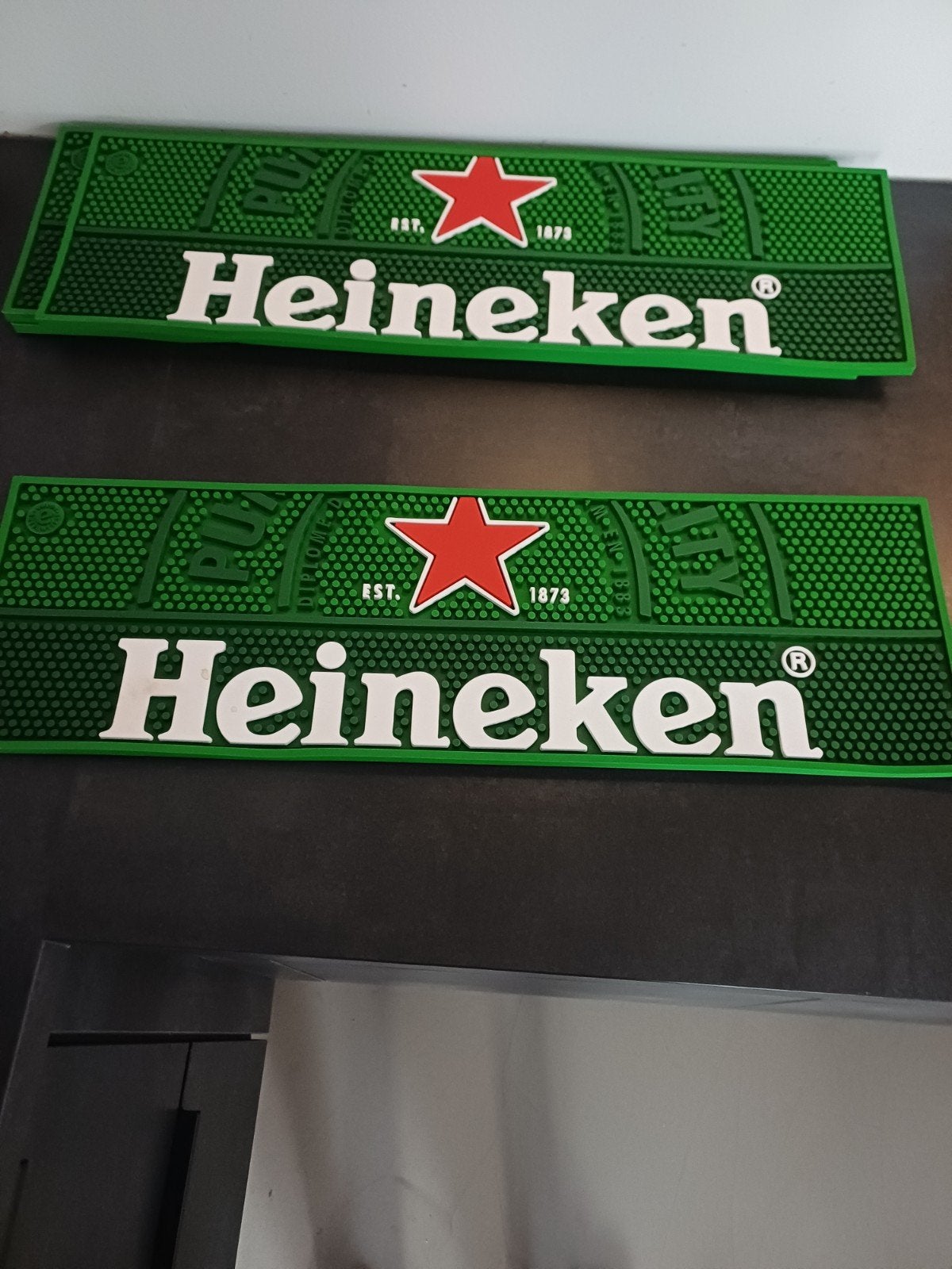 Heineken barmat 60 x 28.5 cm, Verzamelen, Ophalen of Verzenden, Zo goed als nieuw