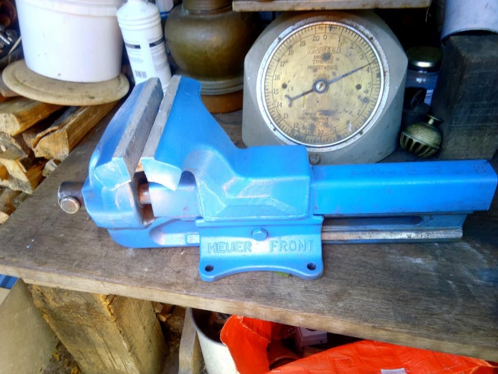 Bankschroef Heuer front 180, Ophalen of Verzenden, Gebruikt
