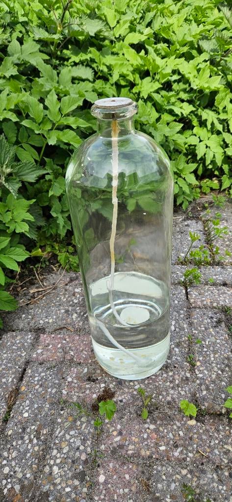 Glazen olielamp, Ophalen of Verzenden
