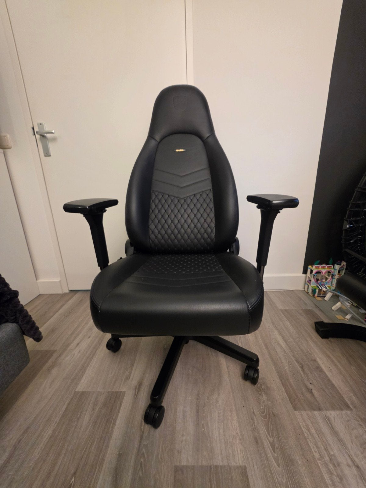 Noblechairs Icon echtlederen Gaming Stoel Zwart - Zo goed al, Ophalen, Zwart, Zo goed als nieuw, Gaming bureaustoel