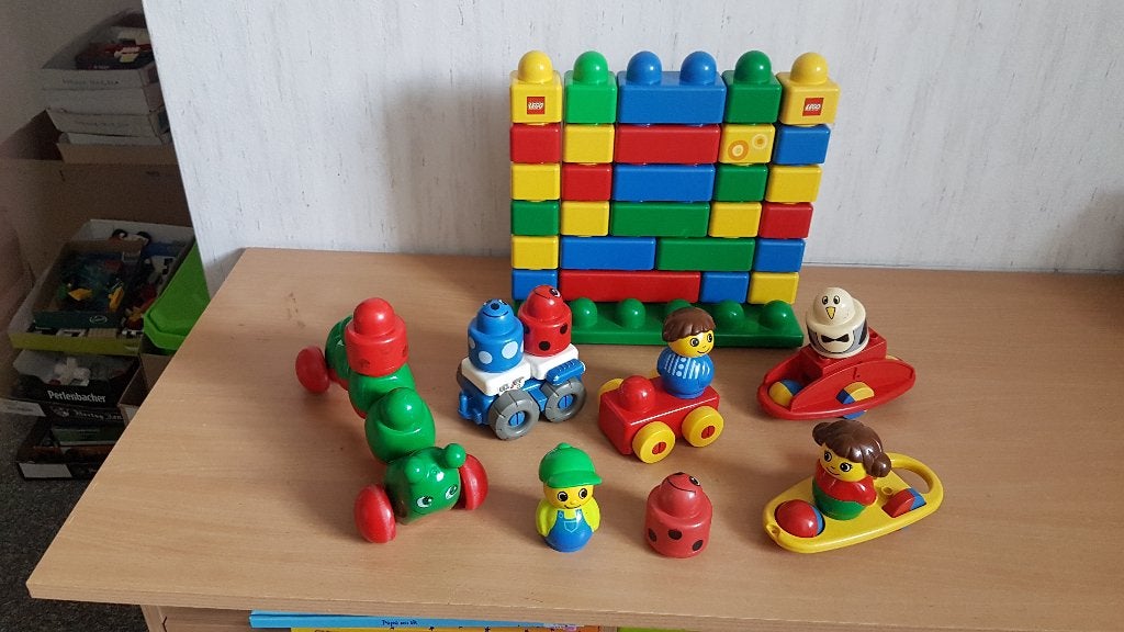 duplo primo blokken rups poppen enz voor 30 euro, Kinderen en Baby's, Speelgoed | Duplo en Lego, Ophalen of Verzenden, Zo goed als nieuw