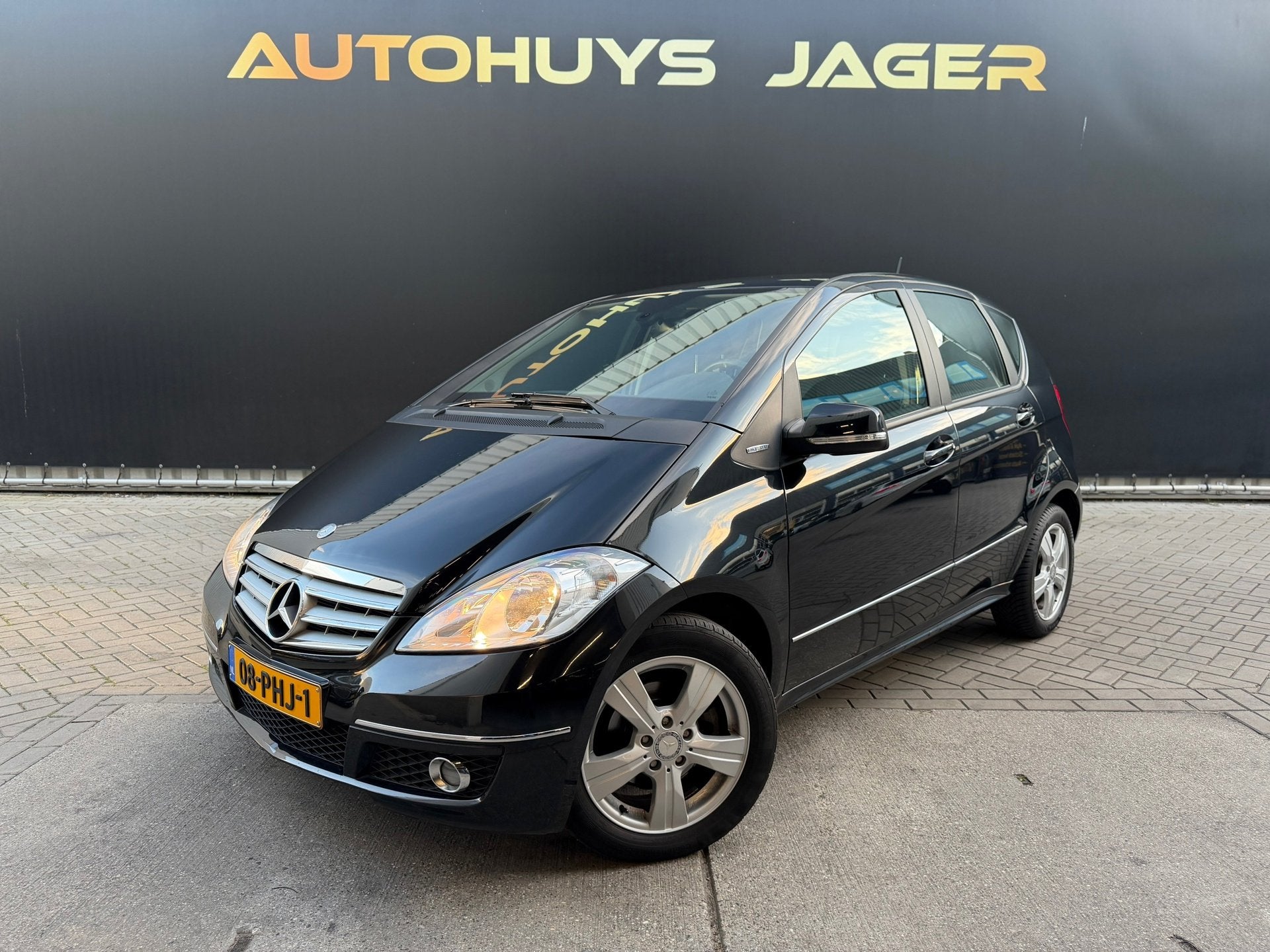 Mercedes-Benz A-klasse 160 BlueEFFICIENCY Business Class Ava, Voorwielaandrijving, Euro 5, Zwart, Leder en Stof