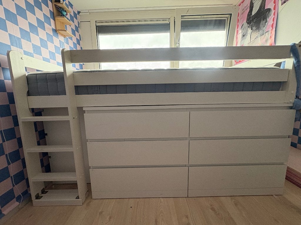 Hoogslaper met lades, Ophalen, Gebruikt, Hoogslaper