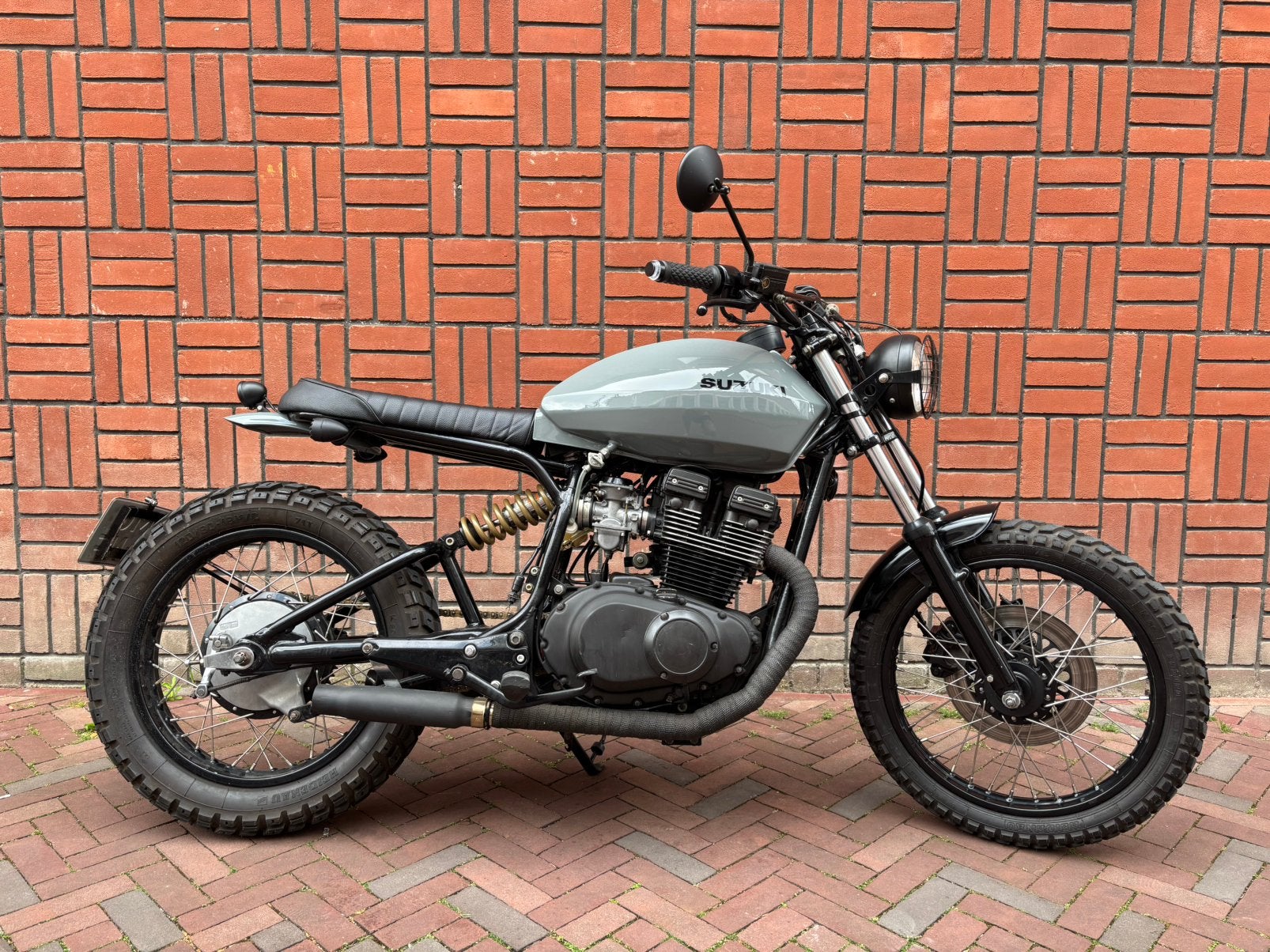 Suzuki gsx 400 scrambler / caferacer A2 35kw motor, Motoren, 400 cc, 2 cilinders, Gebruikt, Particulier