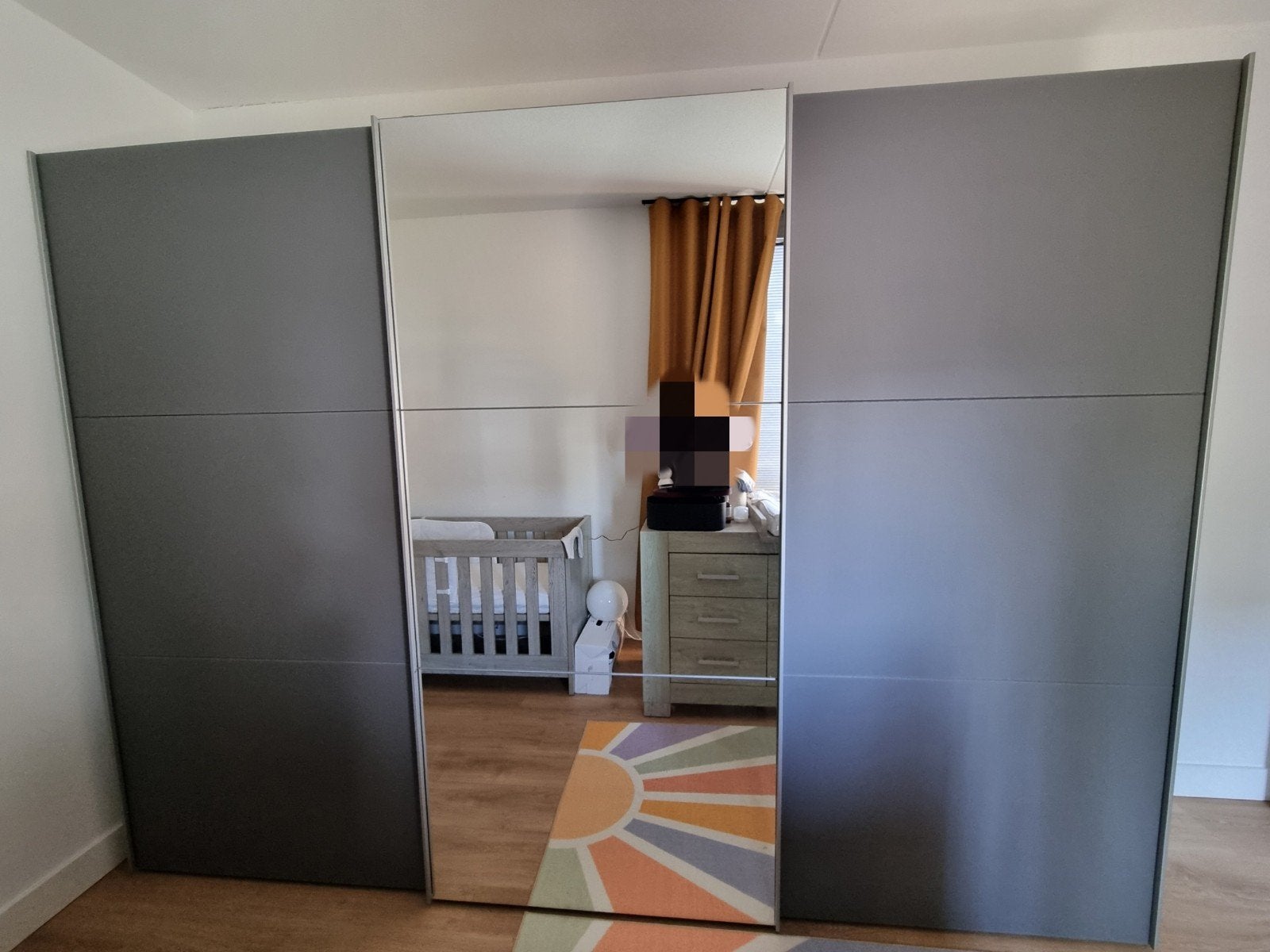 IKEA Pax kast 300x58x236 compleet met spiegel & schuifdeuren, Ophalen, 200 cm of meer, Met klep(pen), Zo goed als nieuw