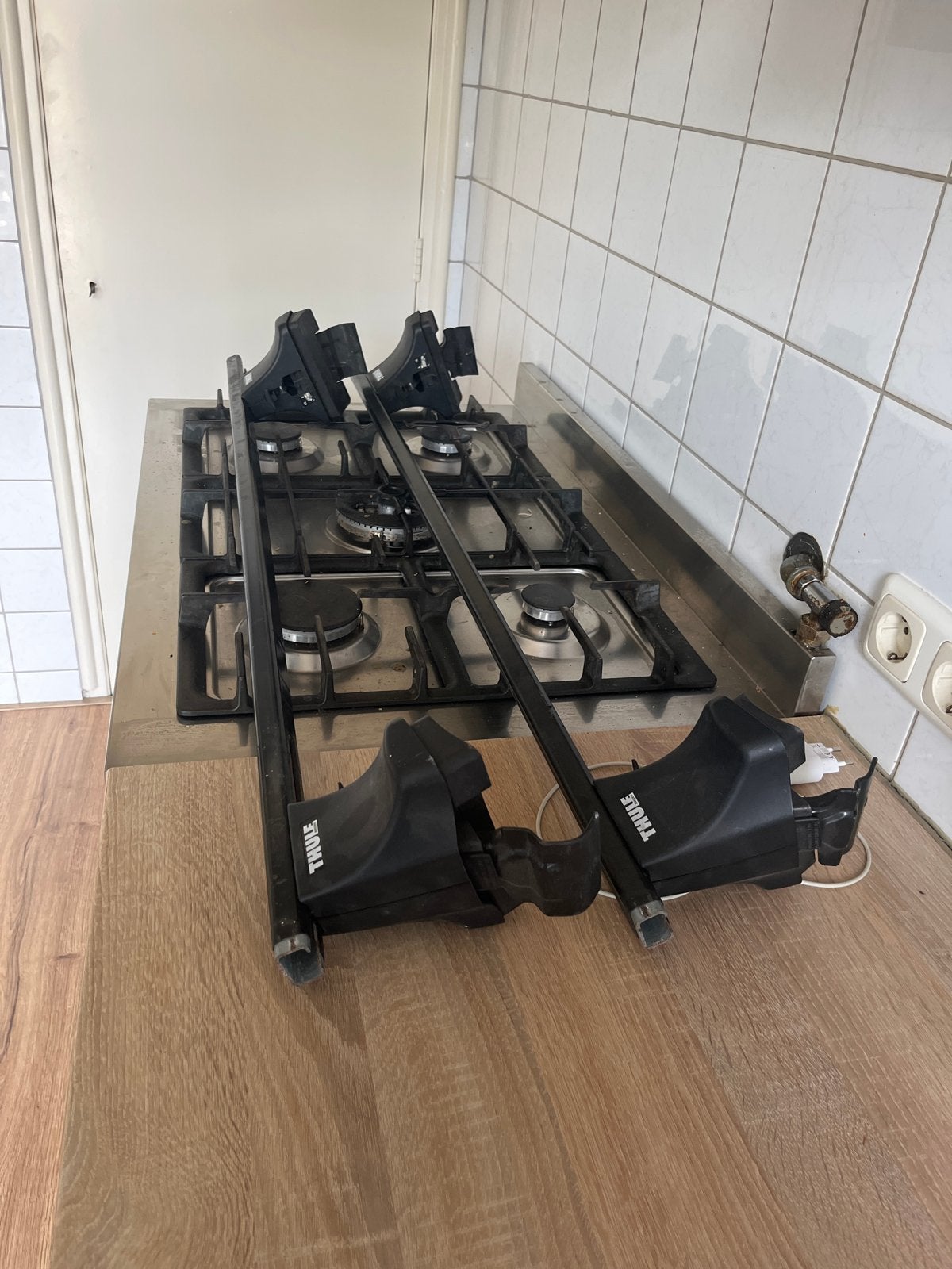 Thule dakdragers voor Renault Laguna (zonder roofrails), Auto diversen, Dakdragers, Ophalen, Gebruikt