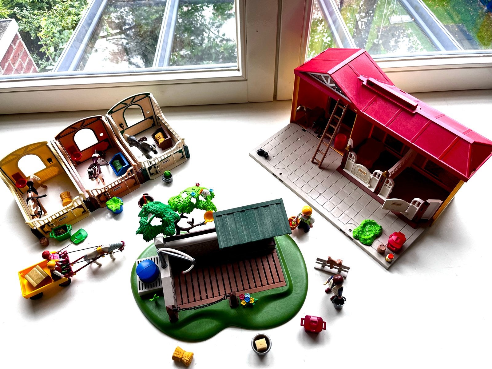 Playmobil paardenstal met toebehoren en paardenwasplaats, Kinderen en Baby's, Ophalen, Gebruikt, Jongen of Meisje