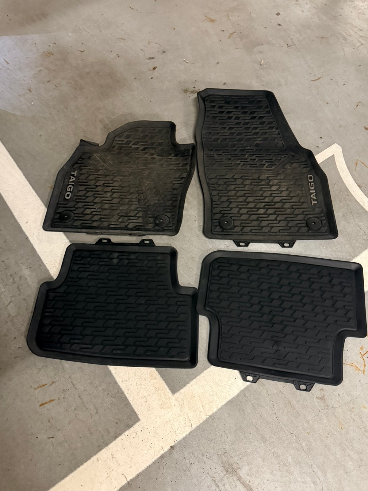 Originele Automatten Rubber VW Taigo ‘21-, Auto diversen, Automatten, Ophalen, Zo goed als nieuw
