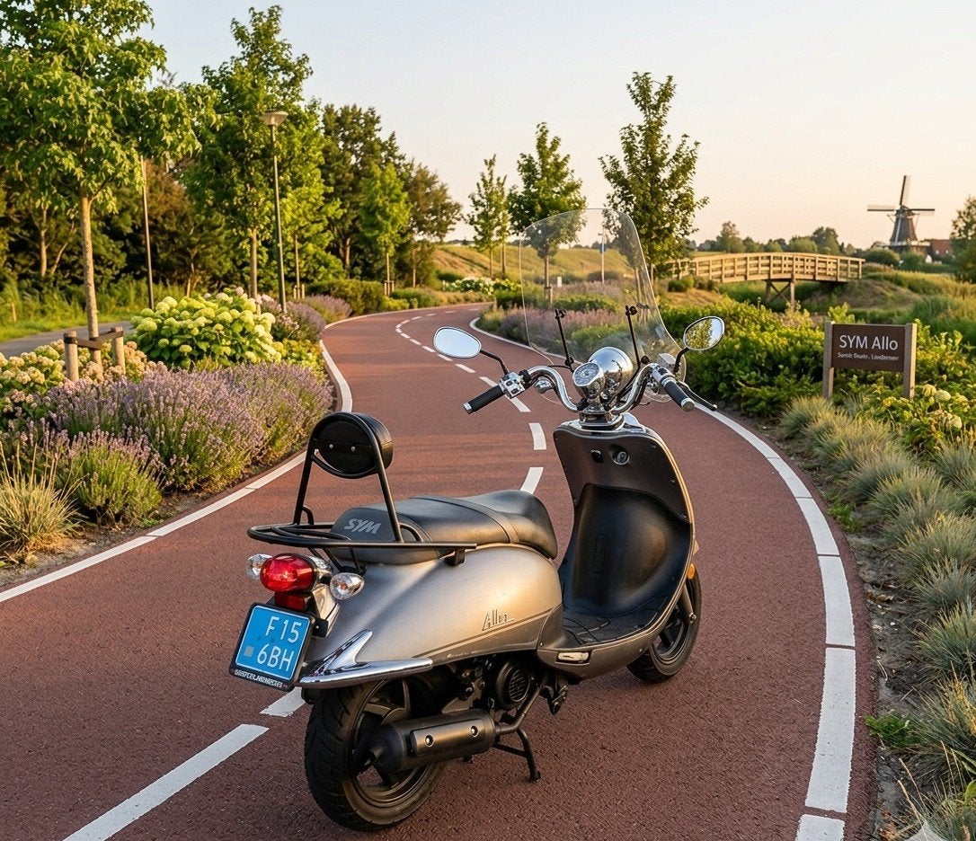 Super Mooie Stoere⭐️SYM 4Takt SCOOTER Compleet Kijk Foto's, Fietsen en Brommers, Scooters | SYM, Ophalen, Gebruikt, Allo, Benzine