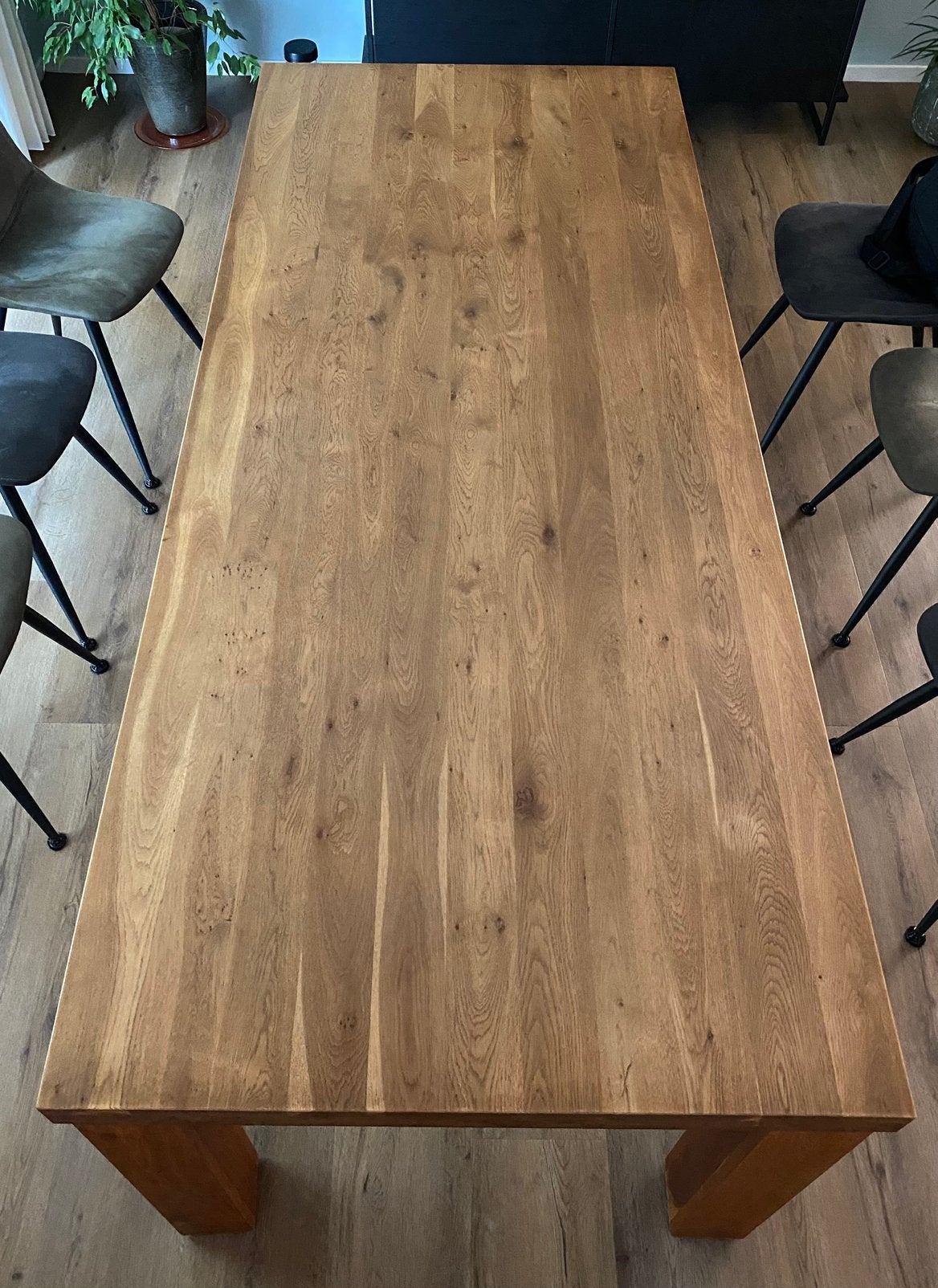 Eettafel 238 x 97,5 x 78, voor 6 of 8 personen, Ophalen, Gebruikt, 200 cm of meer, 50 tot 100 cm