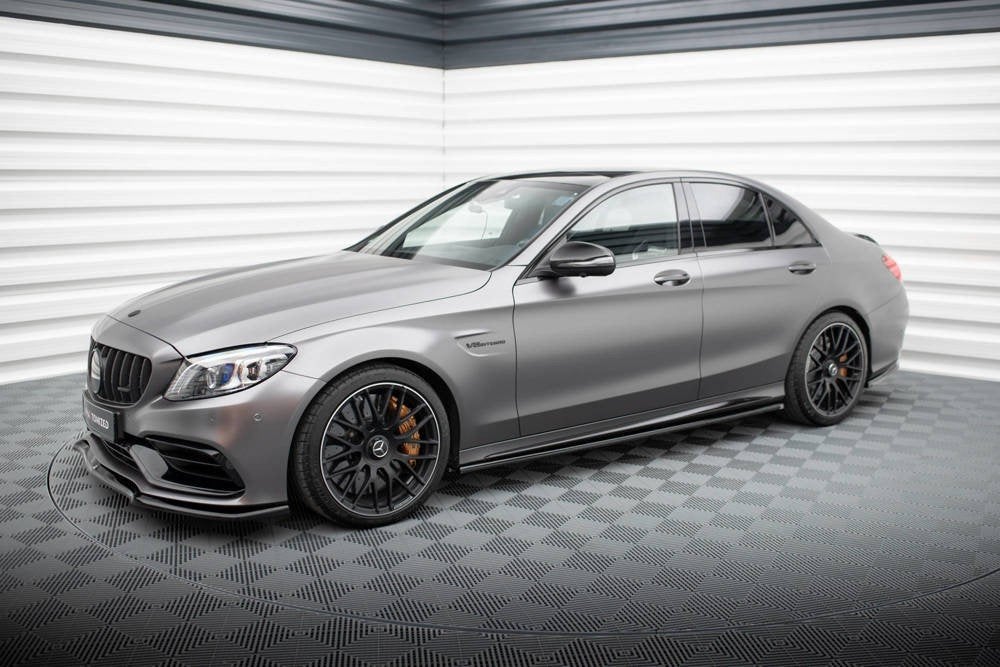 Voorlip sideskirt diffuser Mercedes AMG C63 W205 S205 18-21, Ophalen of Verzenden