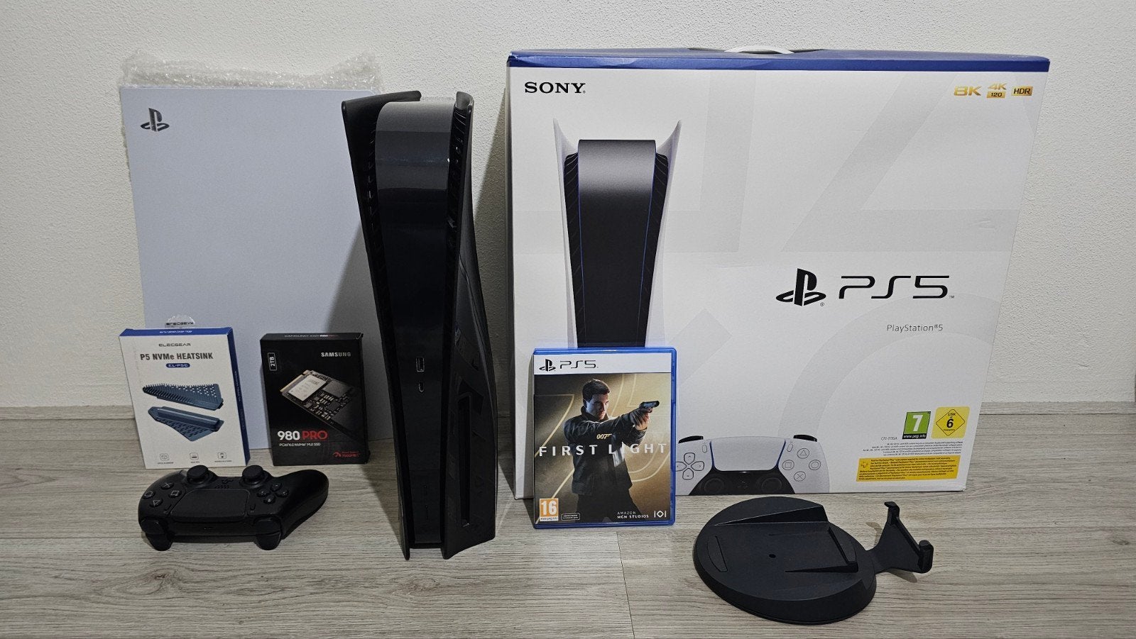 PlayStation 5 Disc Edition (825GB) + 2TB SSD 980 Pro + Game, Ophalen, Zo goed als nieuw, Playstation 5