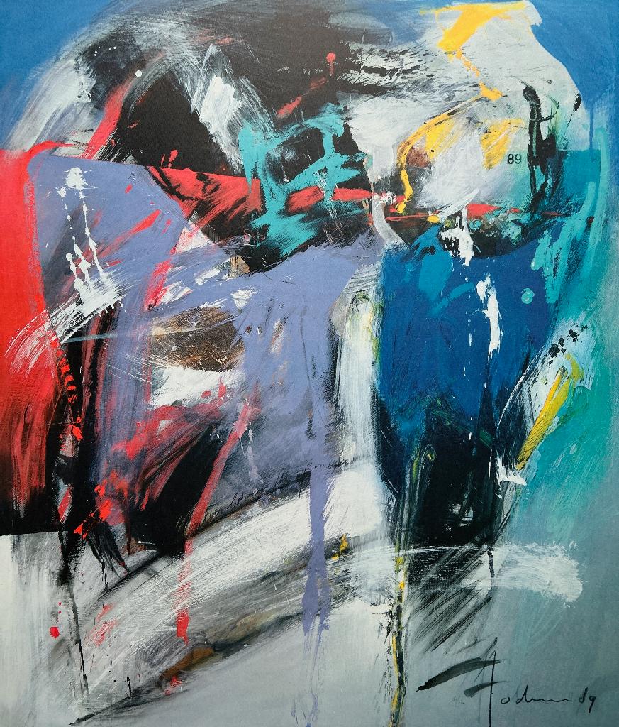 Zeefdruk Jochum Bakker   ZOMEROPRUIMING, Antiek en Kunst, Kunst | Litho's en Zeefdrukken, Verzenden