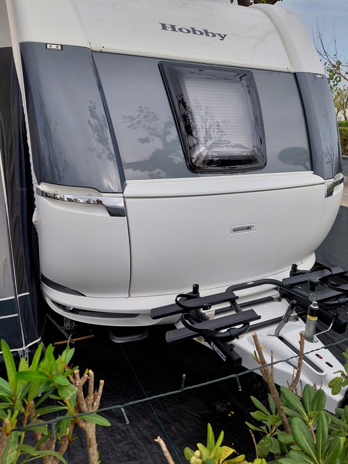 hobby 540 UL Prestige 2023 met dorema voortent  in Spanje, Ophalen, Zo goed als nieuw, Overige merken