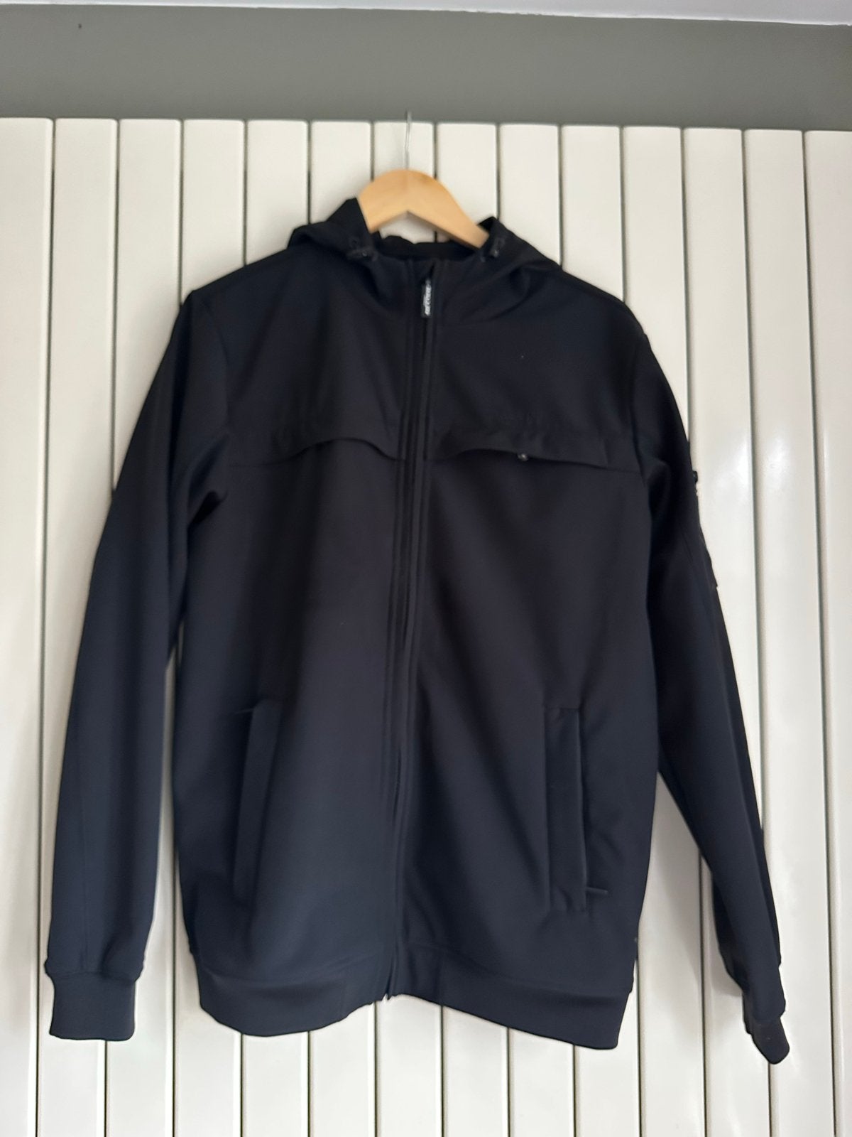 Ballin Amsterdam Zwarte Softshell Jas Maat 16 (M), Kinderen en Baby's, Ophalen of Verzenden, Zo goed als nieuw, Jongen, Jas