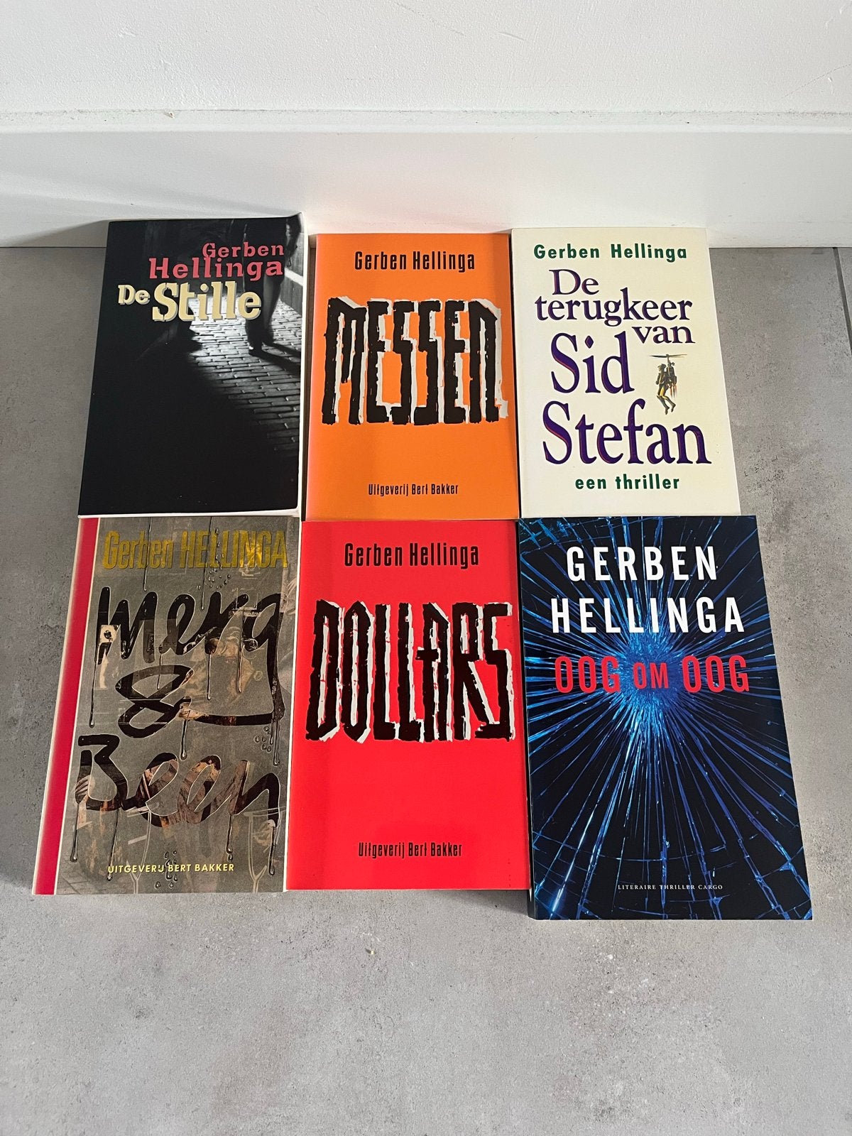 Gerben Hellinga Thriller Boeken Set - 6 Stuks, Boeken, Ophalen of Verzenden, Gelezen, Nederland