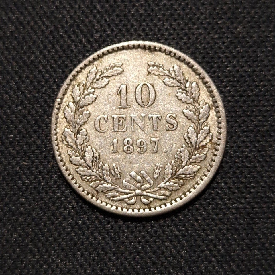 10 cent 1897, Verzenden, Zilver, 10 cent, Koningin Wilhelmina