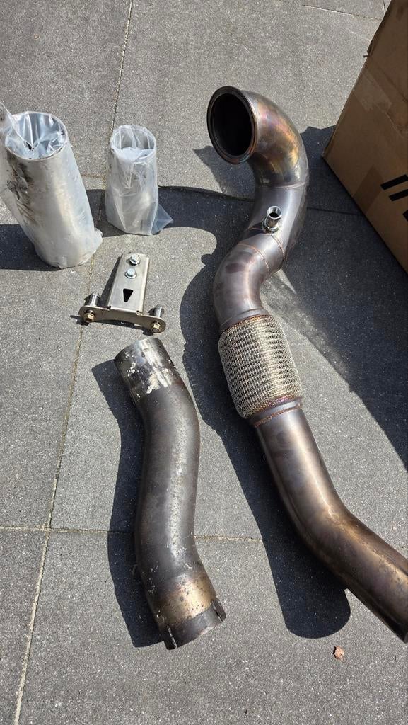 Endura 3.5 inch Decat Downpipe 2.0 FWD MQB met verloop, Auto-onderdelen, Uitlaatsystemen, Ophalen of Verzenden, Gebruikt, Seat