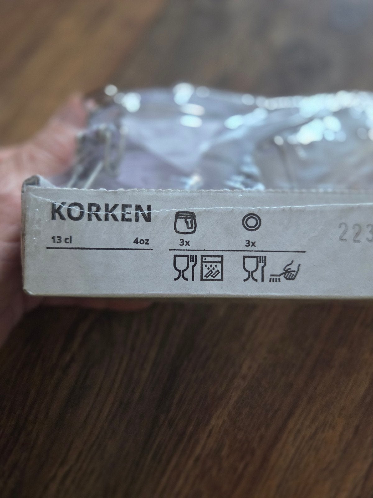 Ikea weckpotten 3 á 13cl Korken voorraad glazen potjes, Ophalen, Met deksel, Pot, Bus of Blik, Nieuw
