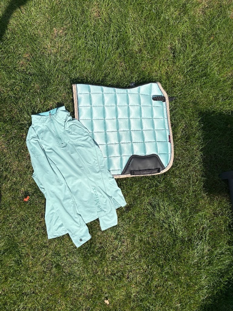 Lemieux set aqua, Cob (M), Zadeldekje, Ophalen of Verzenden, Zo goed als nieuw