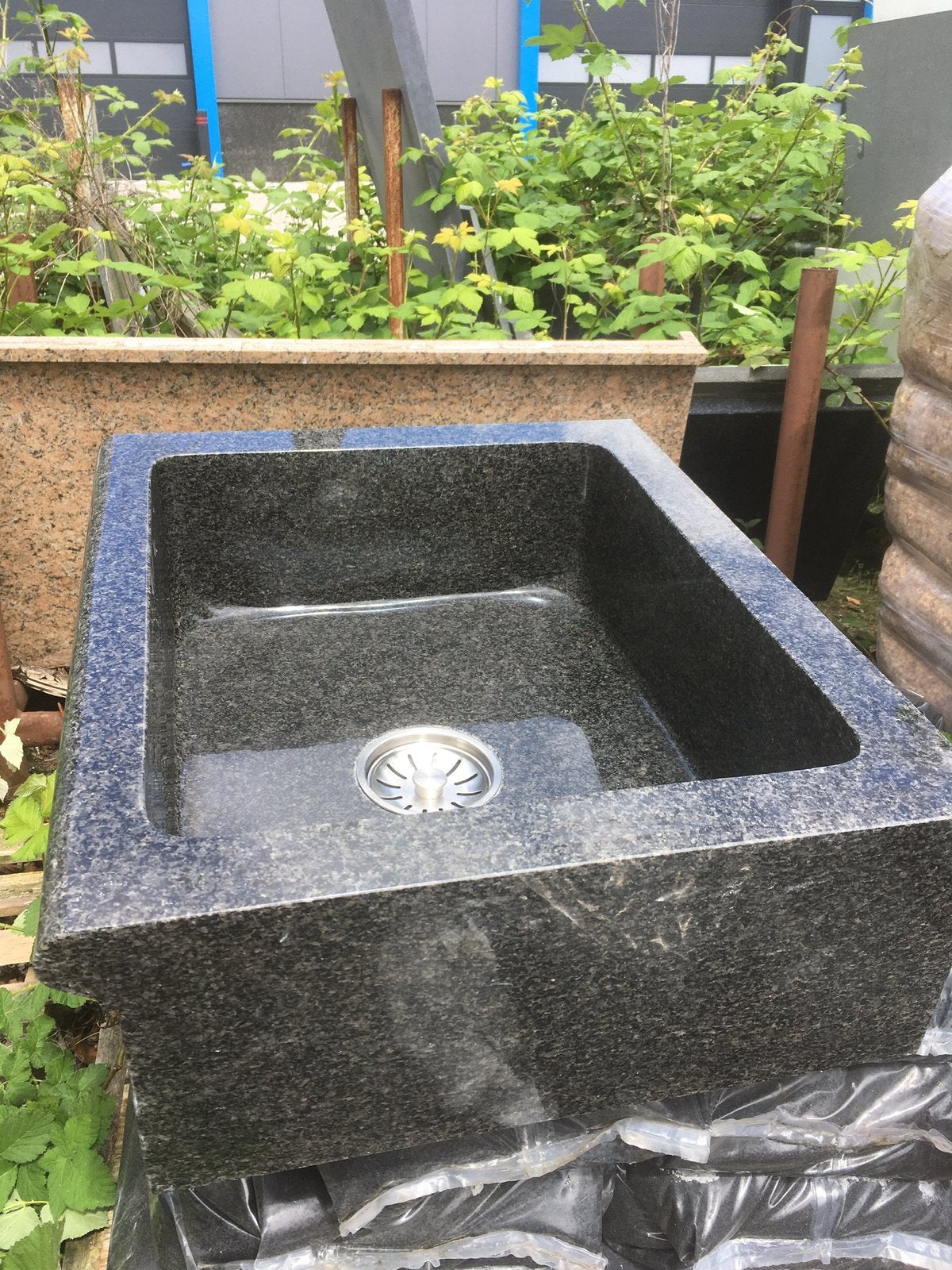 Graniet wasbak, Ophalen, Nieuw, Steen/keramiek
