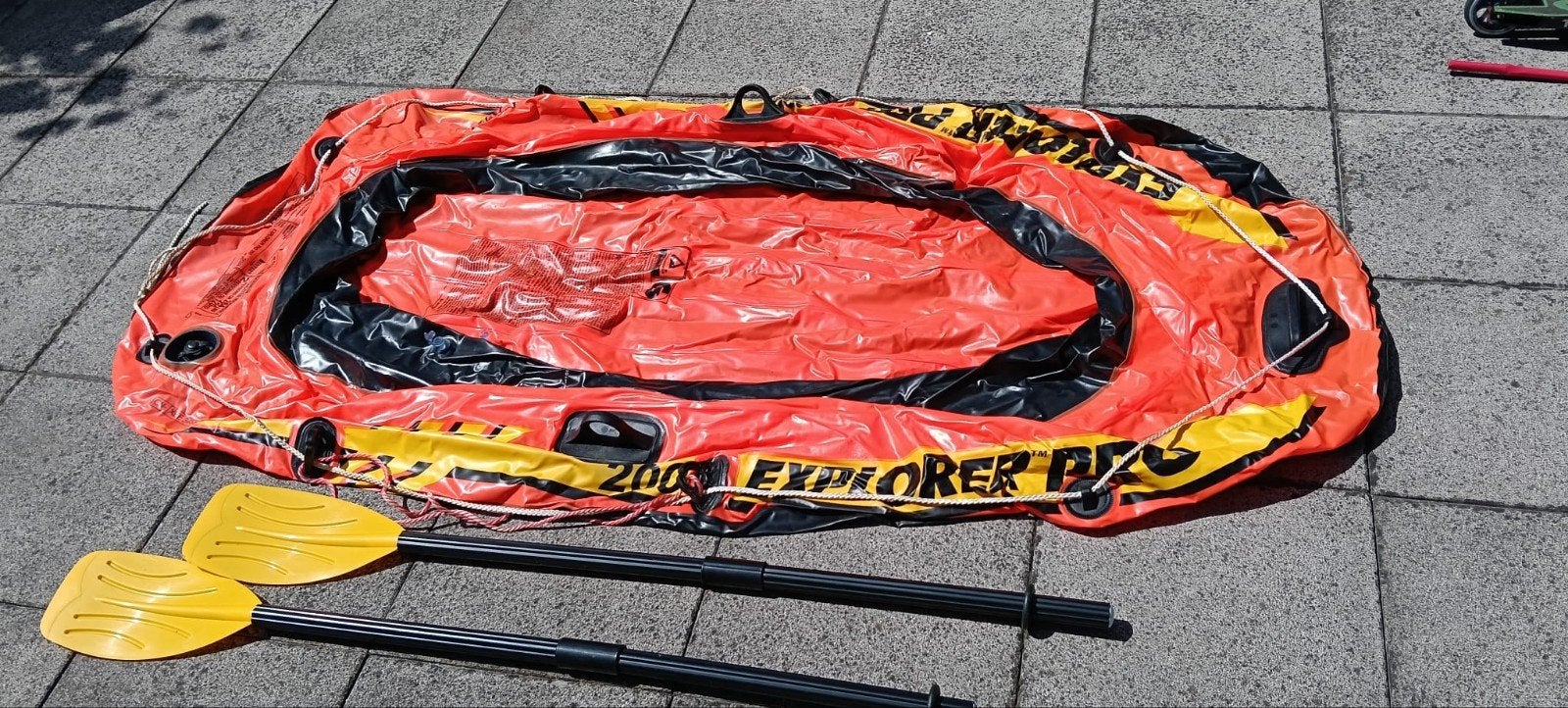 Opblaasbare boot + peddels, Watersport en Boten, Ophalen, 3-persoons of meer