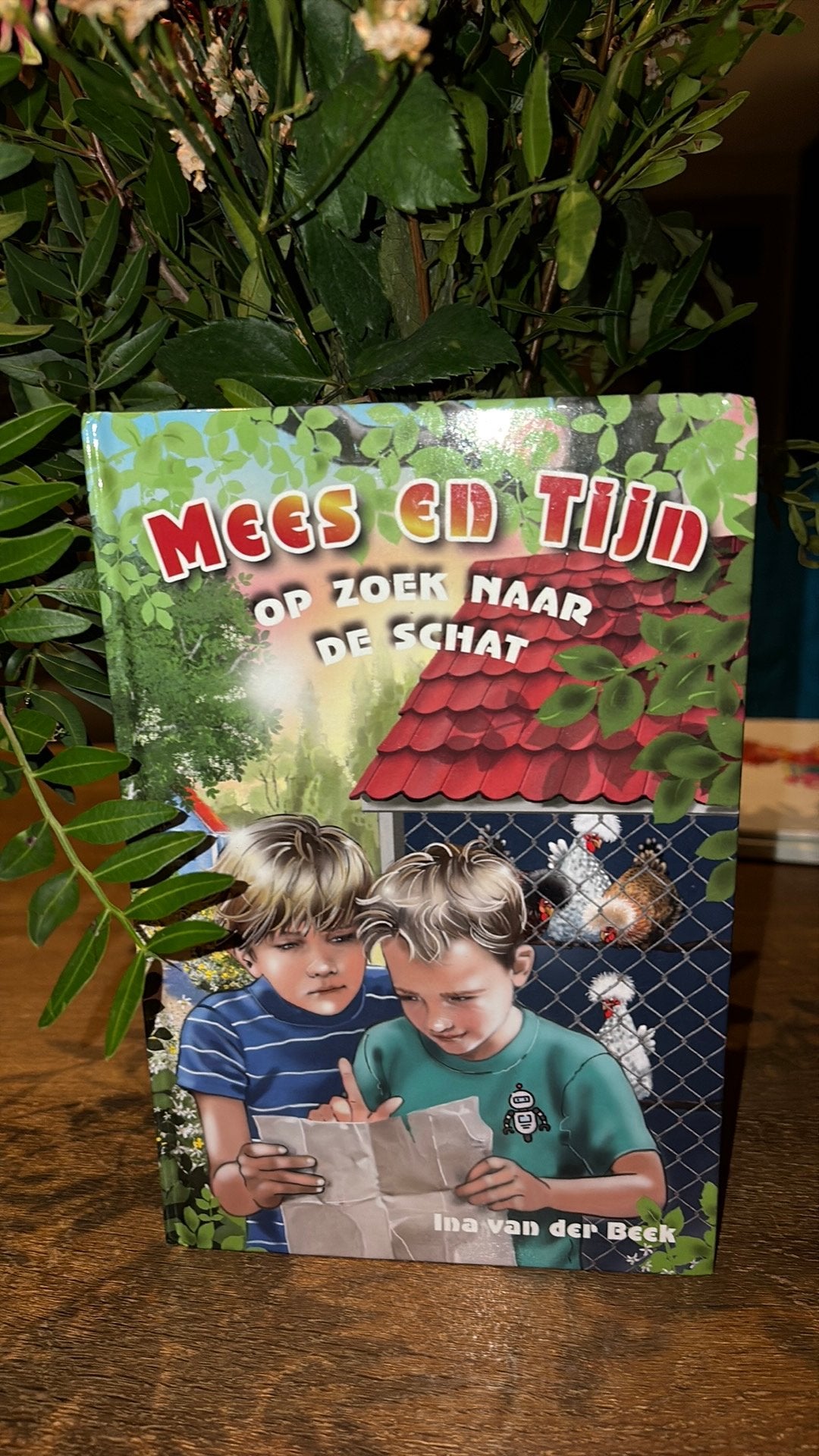 Ina van der Beek - Mees en Tijn op zoek naar de schat, Boeken, Fictie algemeen, Ophalen of Verzenden, Zo goed als nieuw, Ina van der Beek