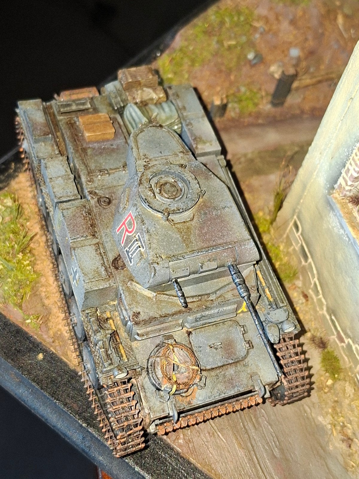 Diorama PZII schaal 1:35, Ophalen, 1:35 tot 1:50