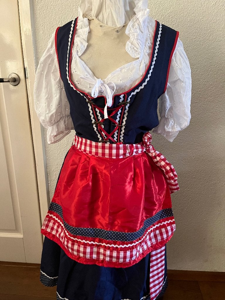 Dirndl jurk met schort en blouse mt 44/46, Kleding | Dames, Maat 42/44 (L), Ophalen of Verzenden, Kleding, Funny Fashion