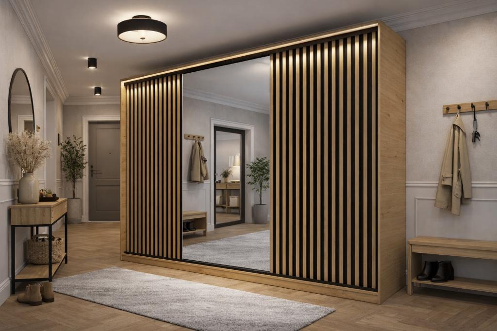 💎Design kledingkast – bezorging & montage inbegrepen 🚚🔧, Huis en Inrichting, Met deur(en), Nieuw, Glas, 200 cm of meer