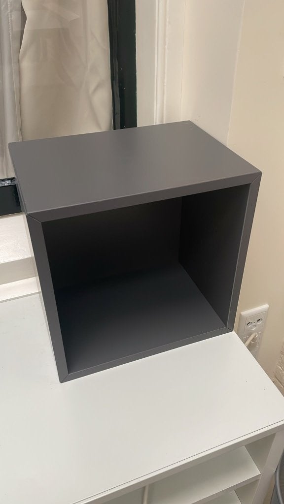 IKEA EKET Kubus Kastje / Wandkastje - Donkergrijs (35x35 cm), Ophalen, Zo goed als nieuw, Minder dan 150 cm, Minder dan 100 cm