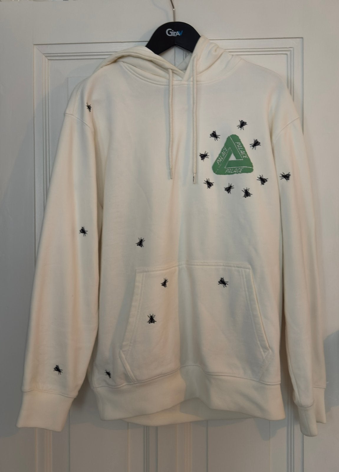 Palace witte hoodie | M, Ophalen of Verzenden, Zo goed als nieuw, Maat 48/50 (M), Wit