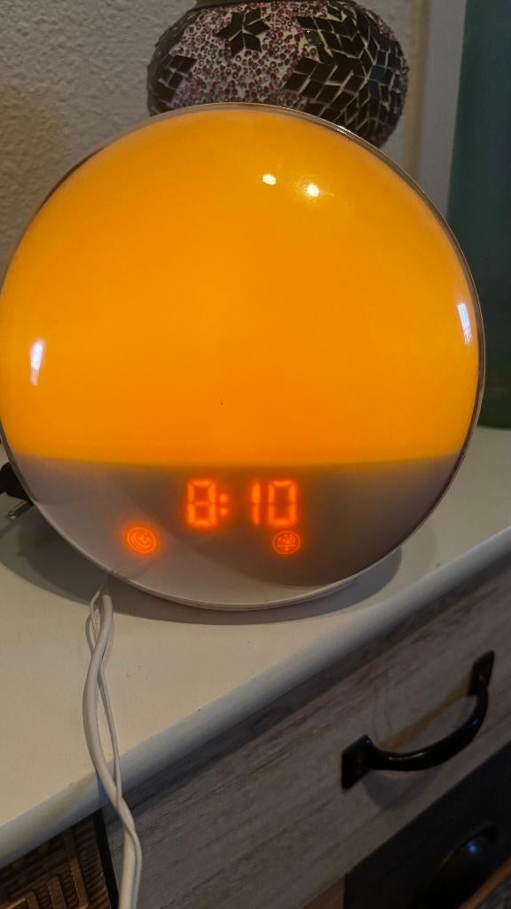 Licht wekker te koop, Witgoed en Apparatuur, Wekkers, Ophalen, Zo goed als nieuw, Digitaal