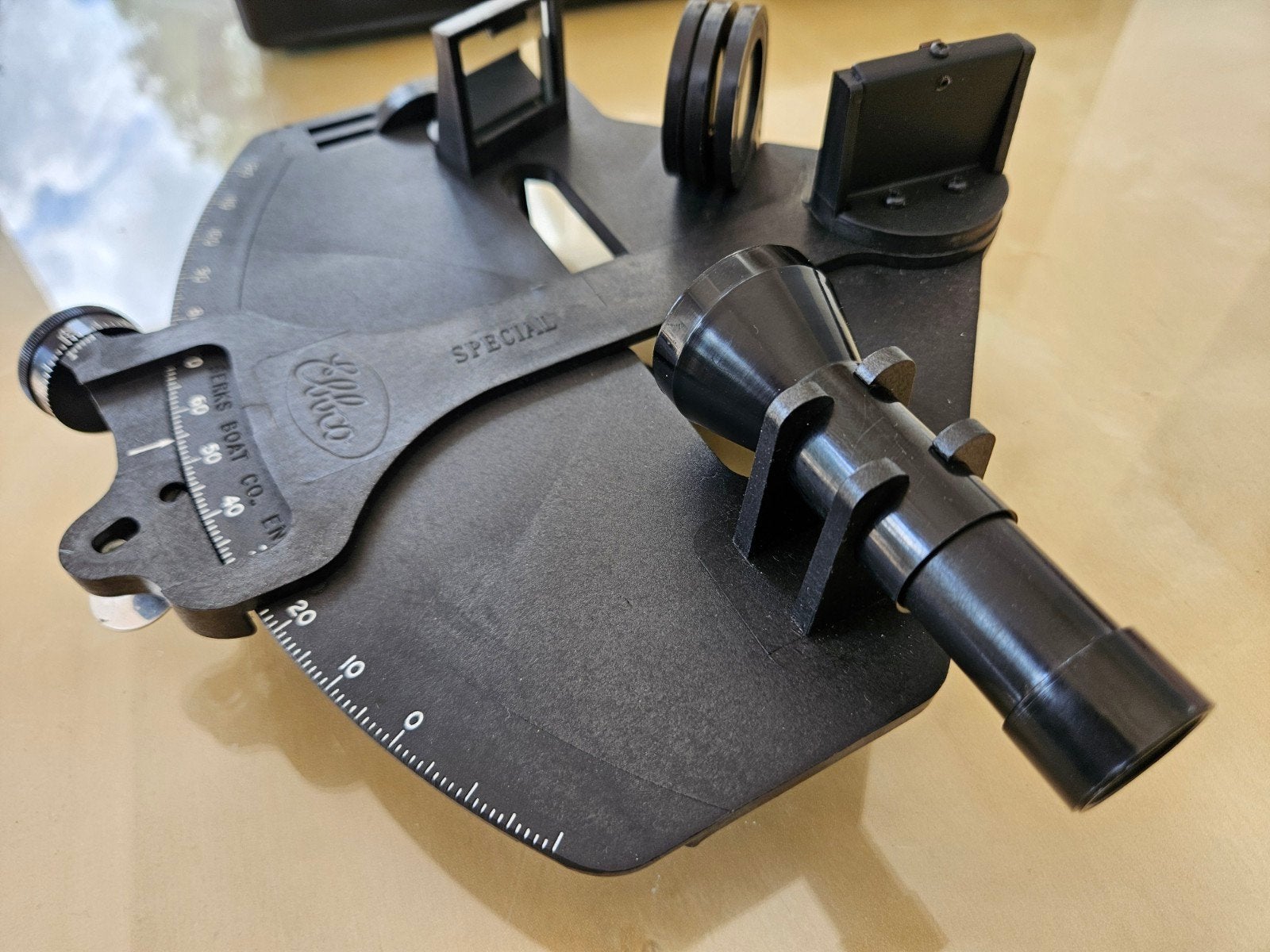 Ebco Sextant Navigatie-instrument met koffer en handleiding, Watersport en Boten, Navigatiemiddelen en Scheepselektronica, Ophalen of Verzenden