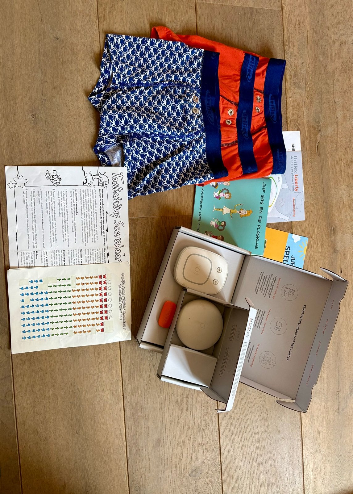Uriflex Liberty plaswekker set, Ophalen, Gebruikt, Jongetje of Meisje