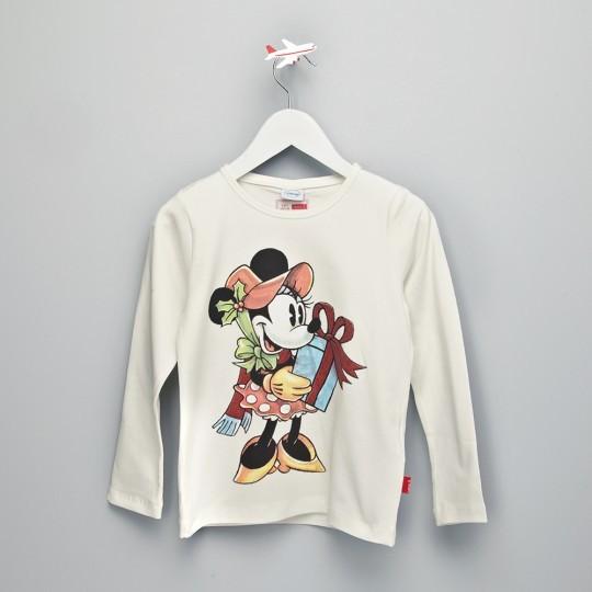 NAME It feestelijke witte shirt longsleeve Minnie Mouse 134, Meisje, Name it, Nieuw, Ophalen of Verzenden