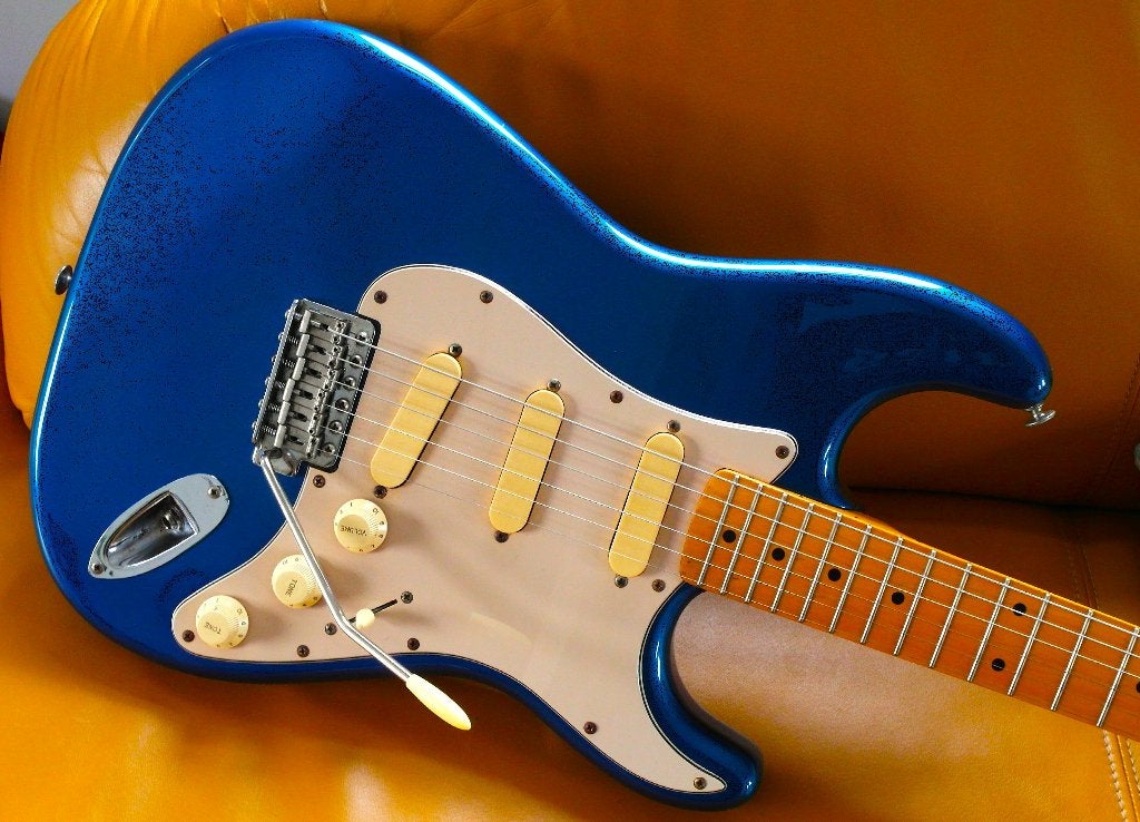vintage 1987 Stratocaster van FENIX, Ophalen of Verzenden, Gebruikt, Solid body, Overige merken