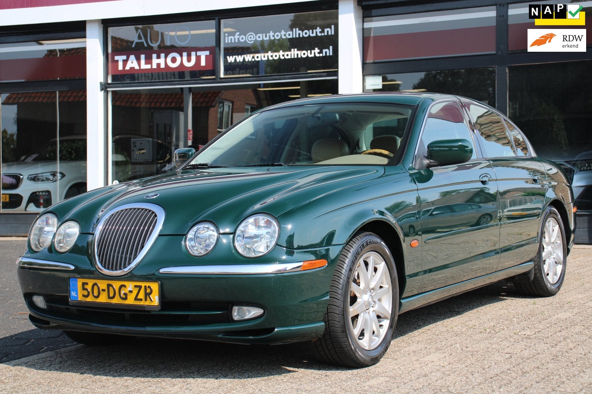 Jaguar S-type 3.0 V6 Executive - Automaat, Leder interieur,, Auto's, Jaguar, 238 pk, Achterwielaandrijving, Gebruikt, Beige