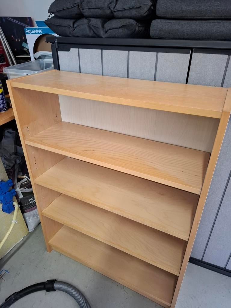 Ikea Billy Boekenkast Berkenfineer met extra plank, Ophalen, Met plank(en), Gebruikt, 100 tot 150 cm