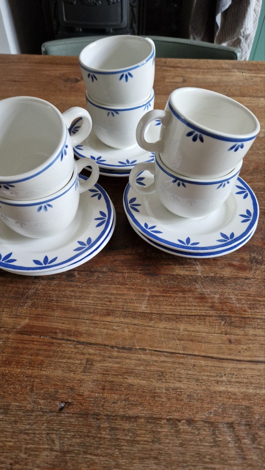 6 kop en schotels IKEA, Ophalen of Verzenden, Zo goed als nieuw, Porselein, Overige stijlen