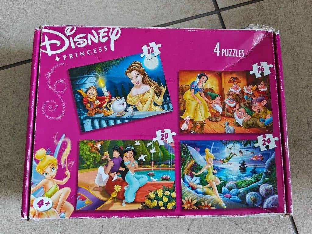Disney Princess puzzel 4*, Ophalen of Verzenden, 10 tot 50 stukjes, Gebruikt, 2 tot 4 jaar