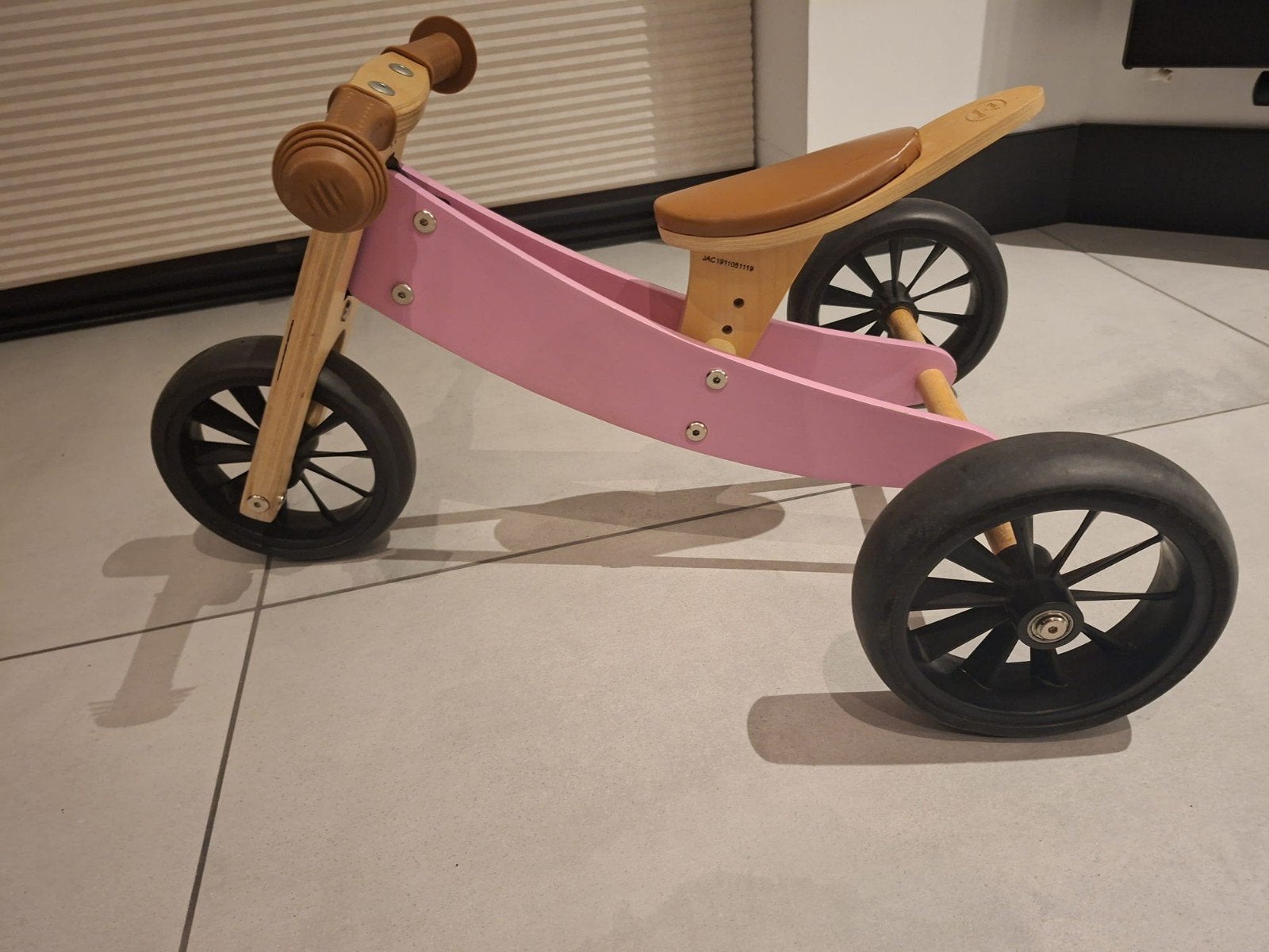 Loopfiets Bandits and Angels smart bike 4 in 1 retro pink, Ophalen, Gebruikt, Loopfiets