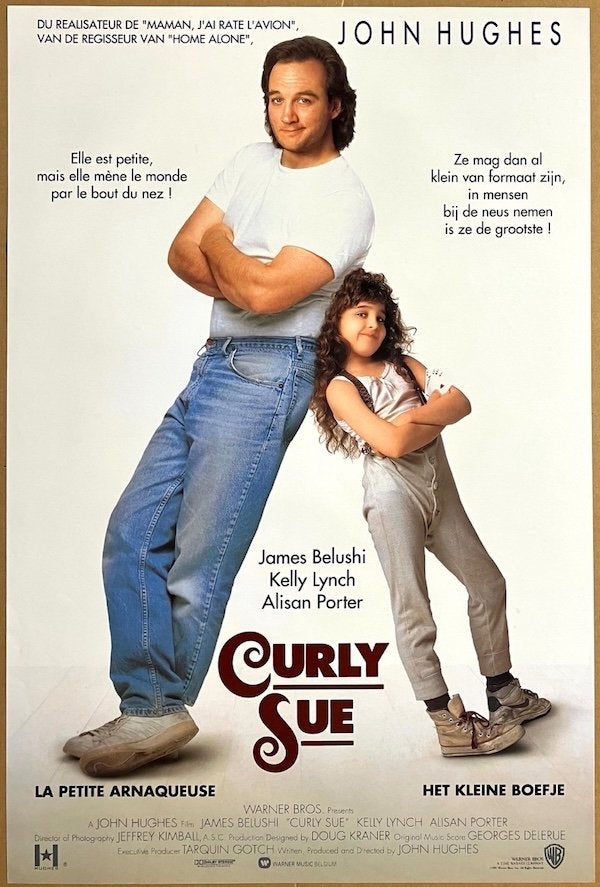 Curly Sue (1991) - Originele filmposter, Ophalen of Verzenden, Zo goed als nieuw, A1 t/m A3, Film en Tv