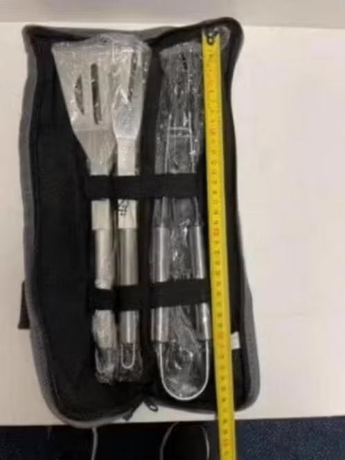 NIEUW! 3-delige BBQ accessoire set met tas, €4,99, Ophalen of Verzenden, Nieuw