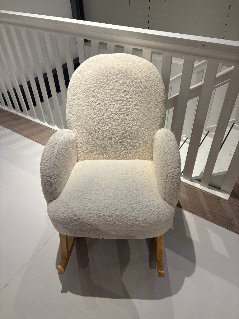 Childhome Teddy schommelstoel Off white, Huis en Inrichting, Fauteuils, Ophalen, Zo goed als nieuw, 125 cm of meer