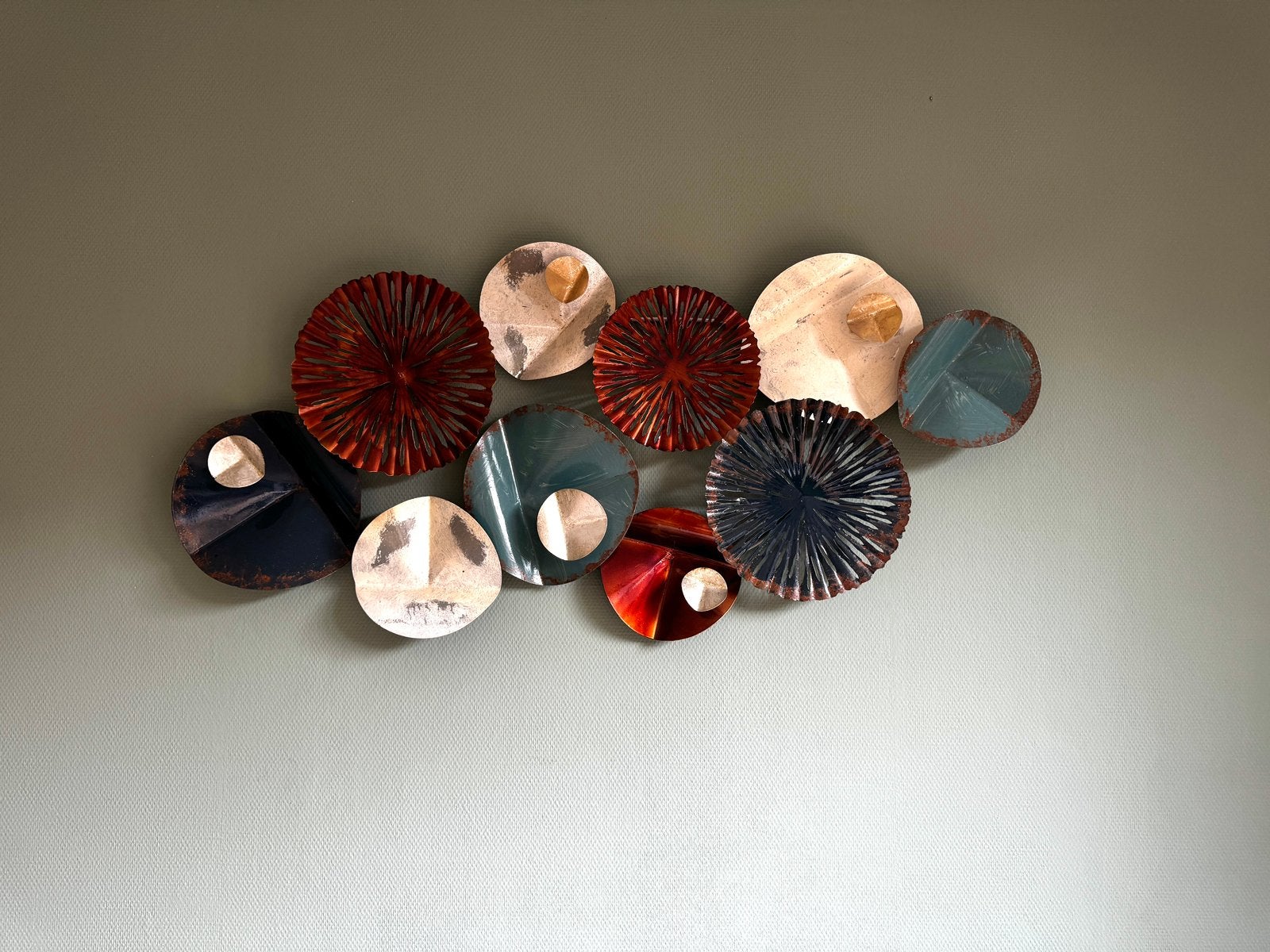 Metal wall decoration art, Ophalen, Metaal, 55 cm, Wandhanger